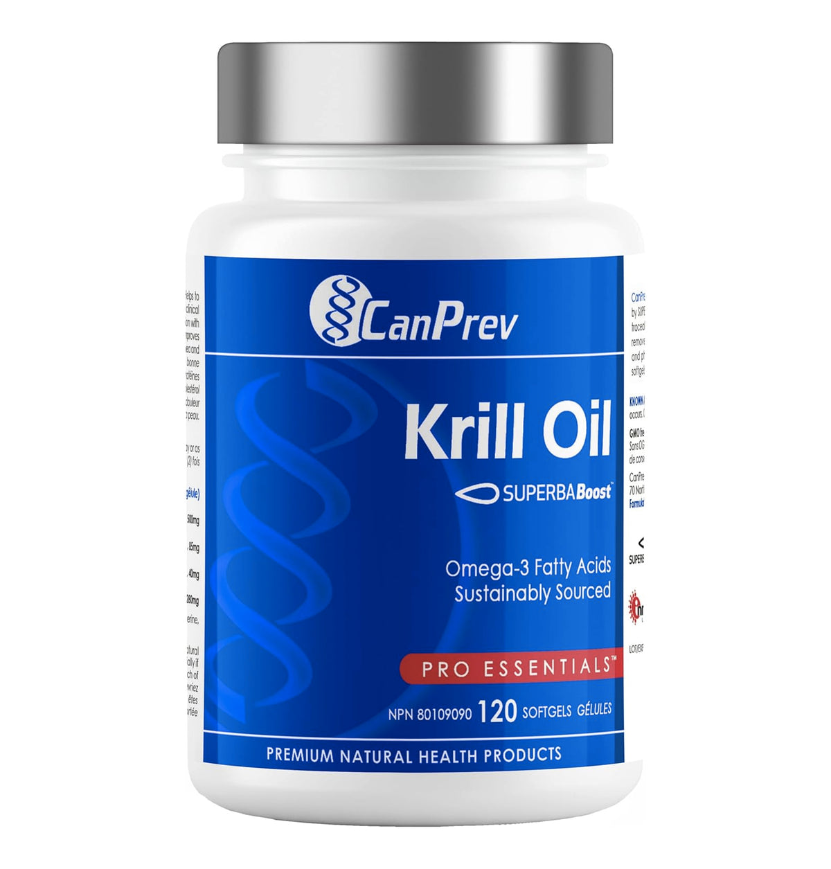 Huile de Krill - Riche en Oméga-3 - Canprev - 120 gélules