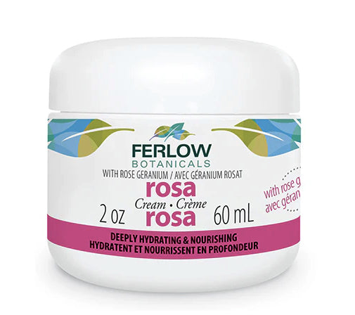 Crème visage Rosa avec géranium rosat - Ferlow Botanicals - 60ml ou 120ml
