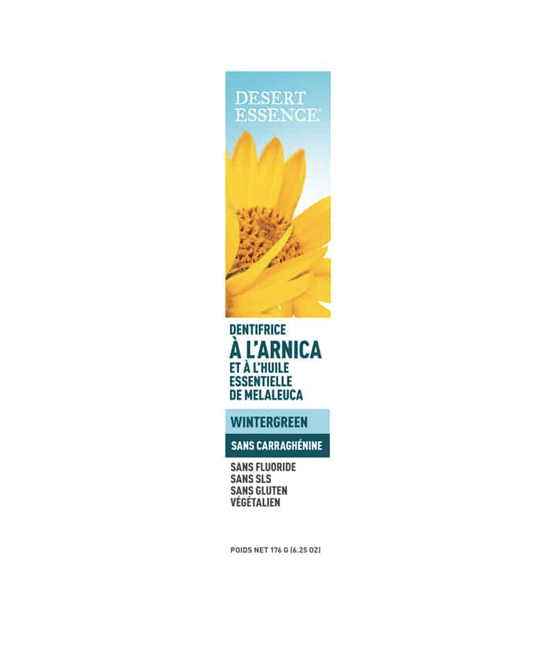 Dentifrice naturel à l'arnica - Desert Essence - 176g