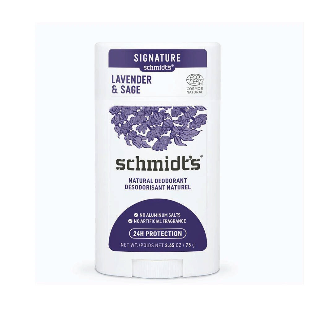 Désodorisant naturel pour femmes - Lavande et Sauge - Schmidt's - 75g