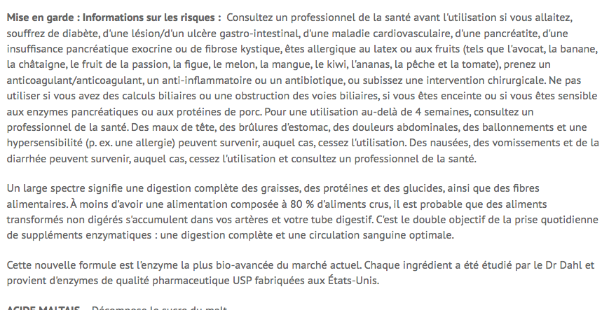 Enzymes digestives à spectre complet - Life Choice - 60 capsules