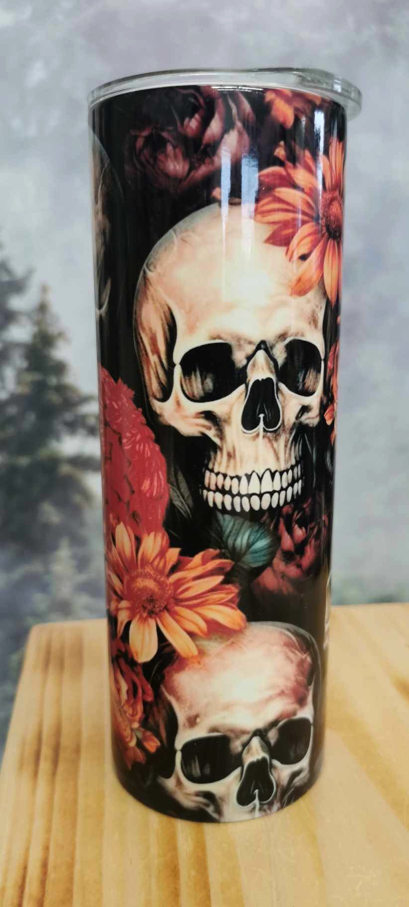 Gourde isotherme 20 Oz. - Skull Flowers