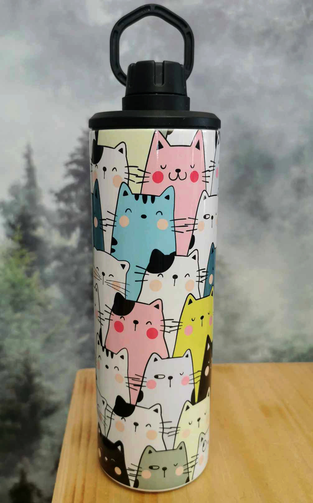 Gourde sport isotherme 20 oz. - Chats Miaow