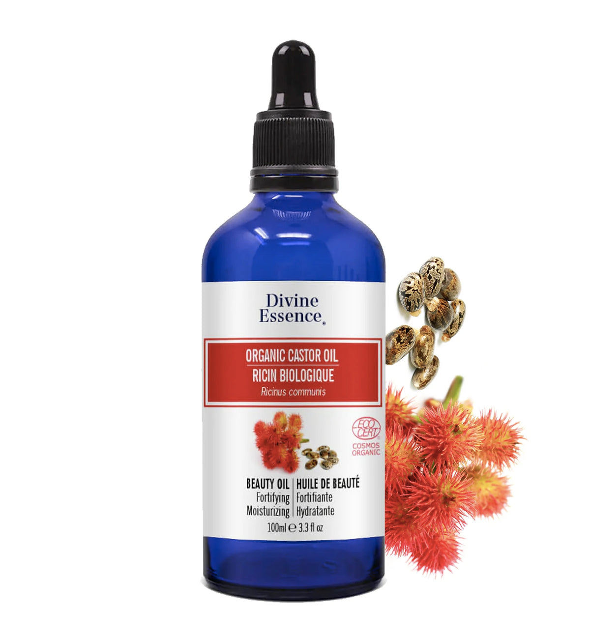 Huile de Ricin biologique sans hexane - Palma Christi - Divine Essence - 100ml