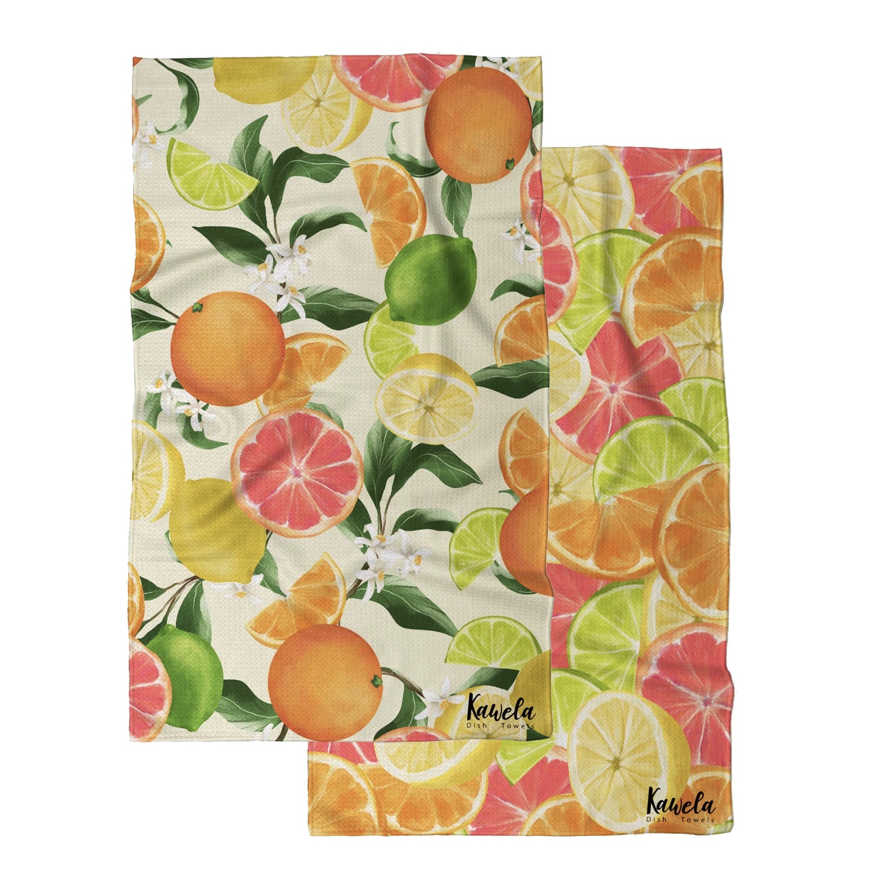 Linges à vaisselle en microfibre - Citrus Heights - Kawelä - Paquet de 2