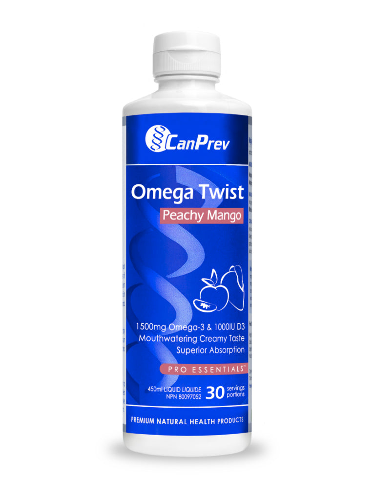 Omega Twist - Pêche Mangue - CanPev - 225ml
