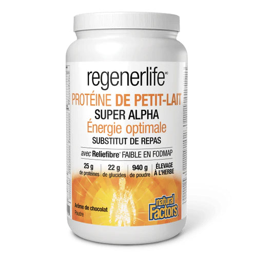Protéines de petit-lait (WHEY) - Chocolat ou Vanille - 885g - Regenerlife - Natural Factors