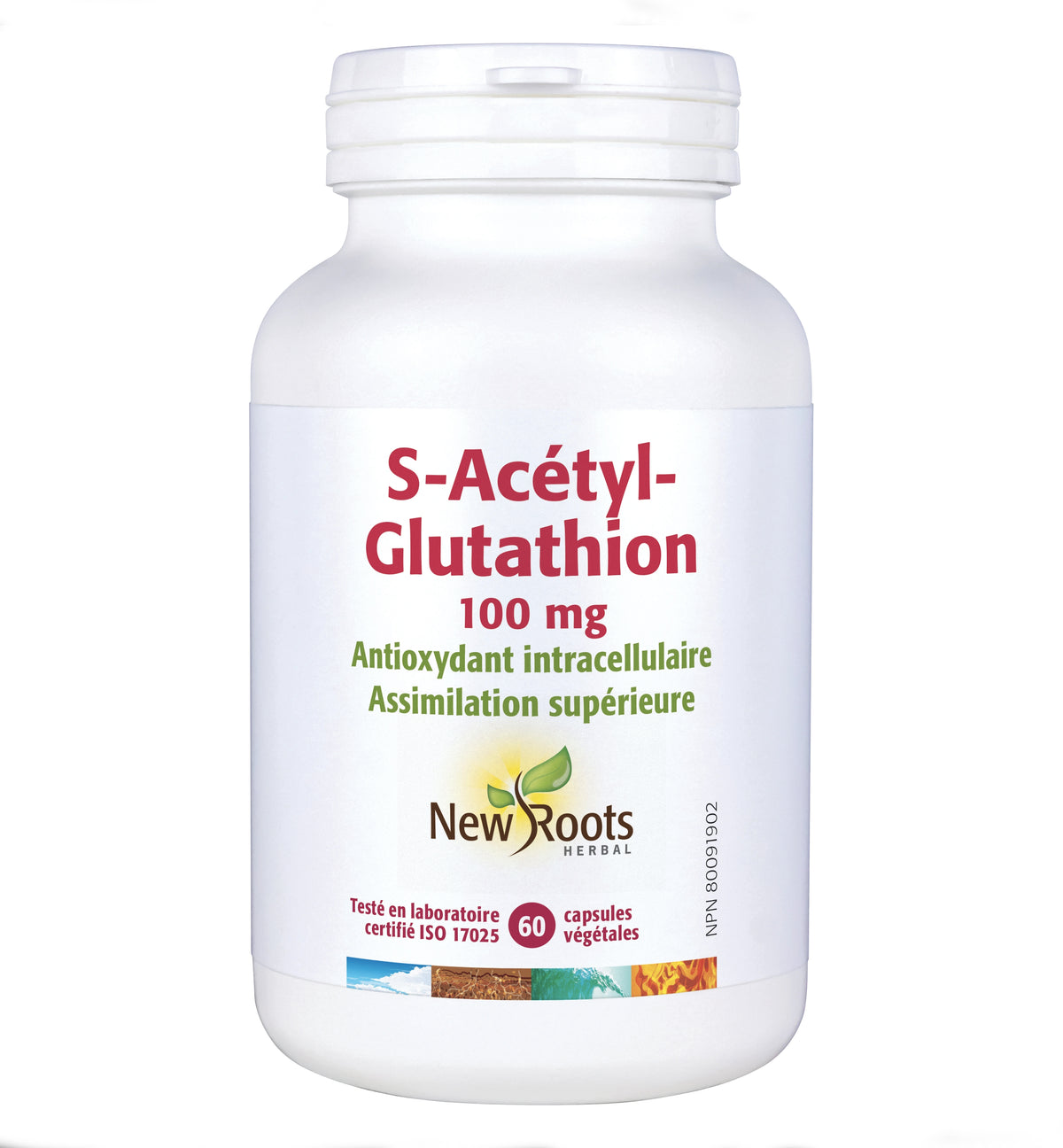 S-Acétyl-Glutathion - 100mg - New Roots - 60 capsules