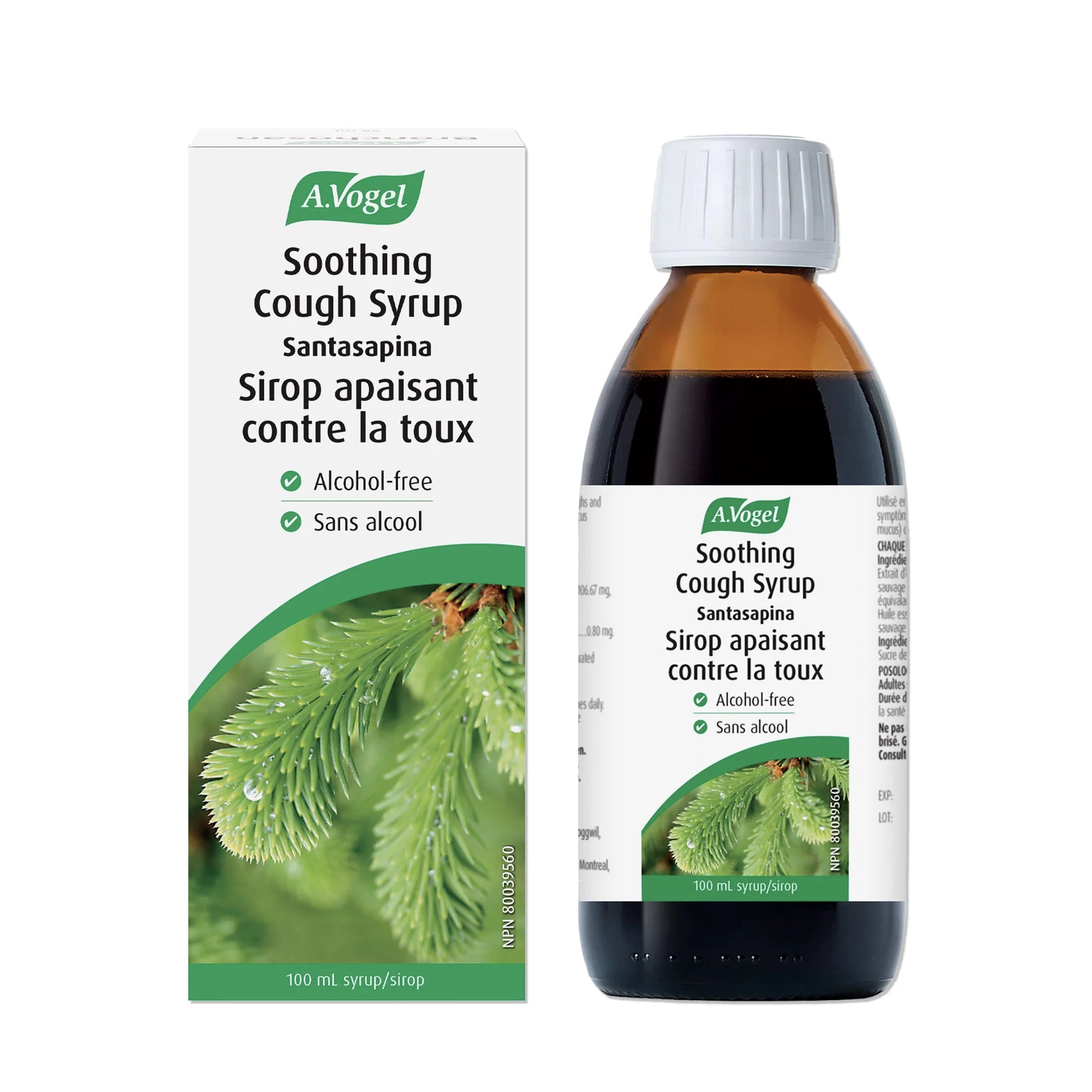 Santasapina - Sirop apaisant contre la toux - sans alcool - A. Vogel - 100ml