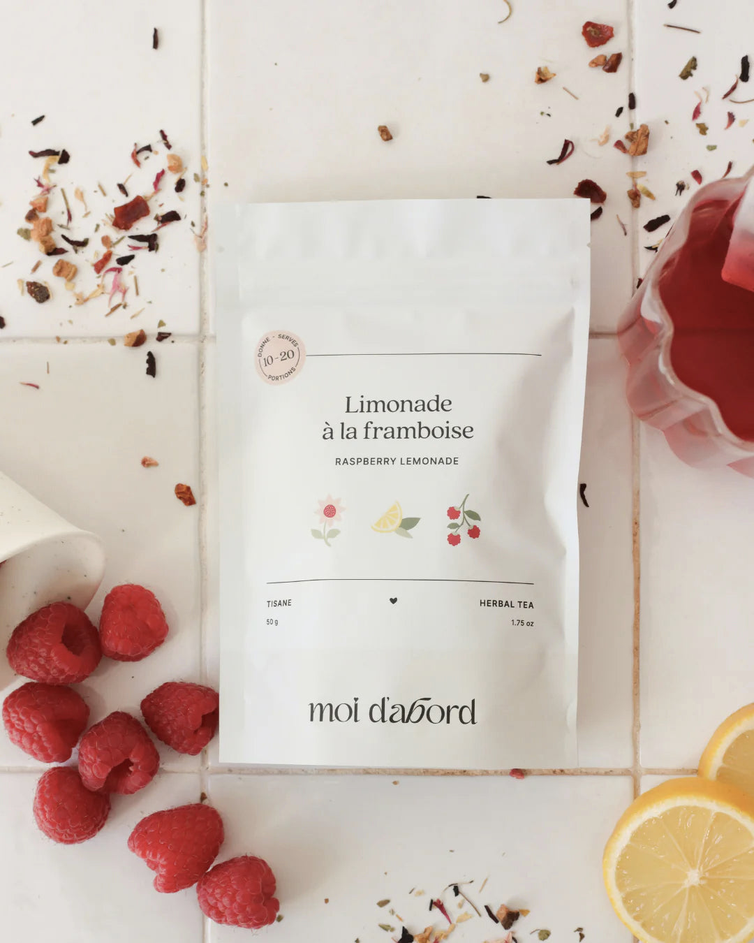 Tisane - Limonade à la framboise - Moi D'abord - 50g