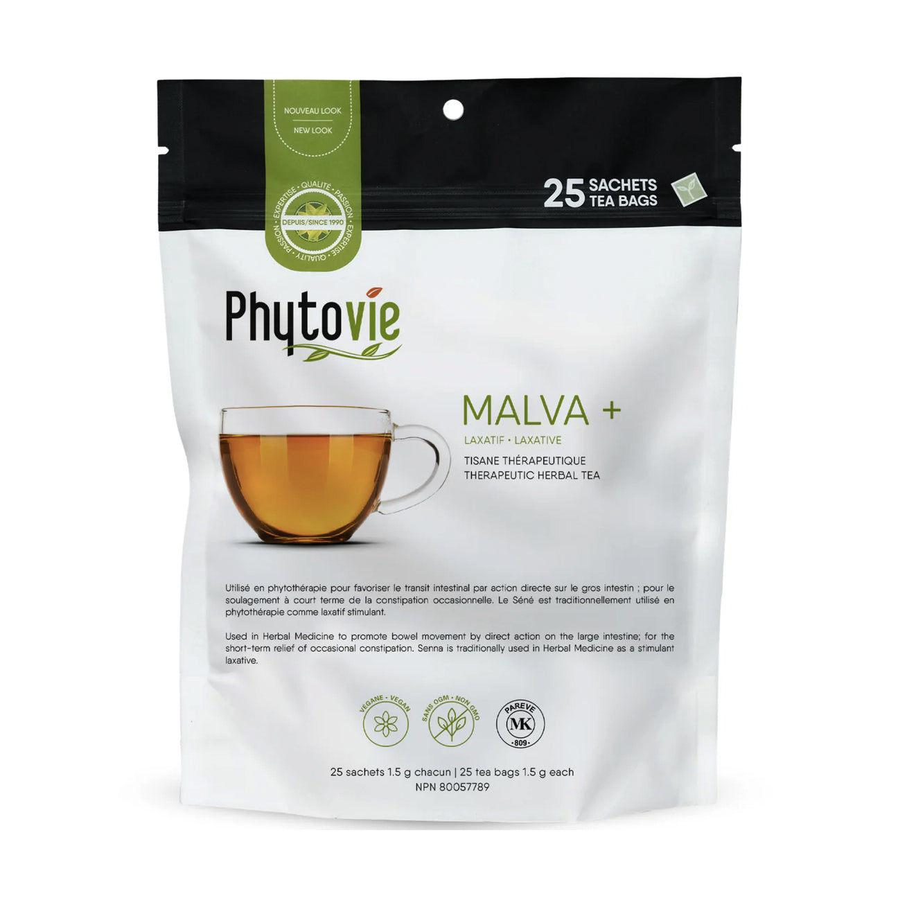 Tisane Malva + Séné - Laxatif - Phytovie - 25 ou 50 sachets