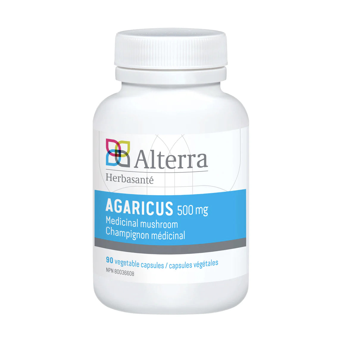 Agaricus (500mg) - Champignon médicinal - Alterra / Herbasanté - 90 capsules