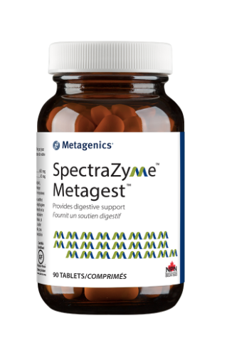SpectraZyme - Betaine HCL et Pepsine - Metagest - Metagenics - 90 comprimés