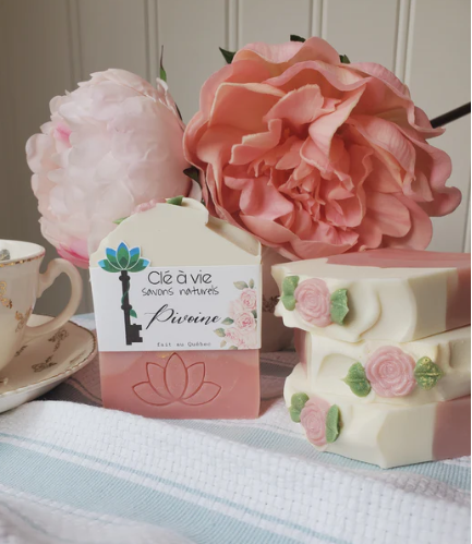 Savon naturel Clé à vie - Pivoine