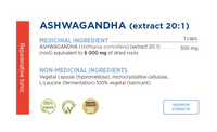 Ashwagandha  (extrait de racine 20:1) - 6000mg - Gamma Force - 60 capsules