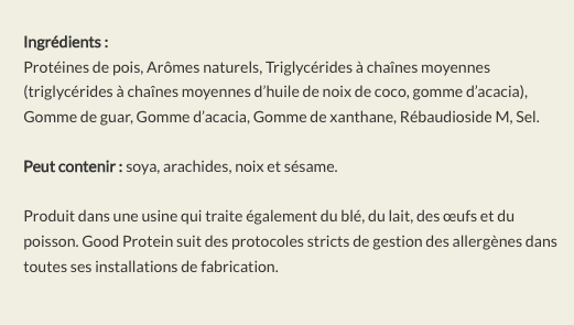Boisson hyperprotéinée 32g - Vanille française - Good Protein - 2 formats (470g - 940g)