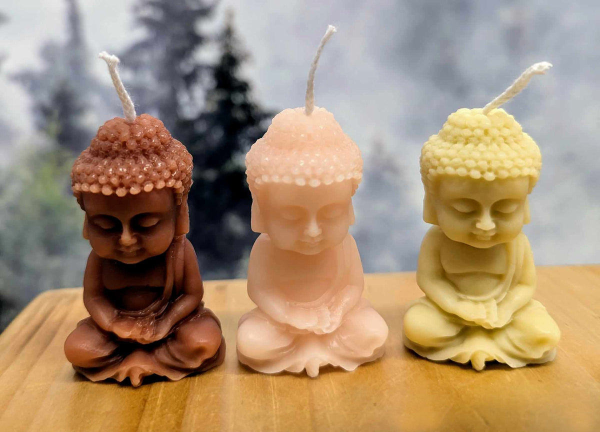 Bougies de soya - Bouddha(reste seulement le rose pâle)