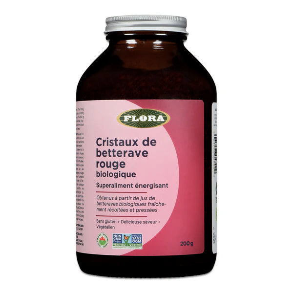 Cristaux de betterave rouge - Flora - 200g