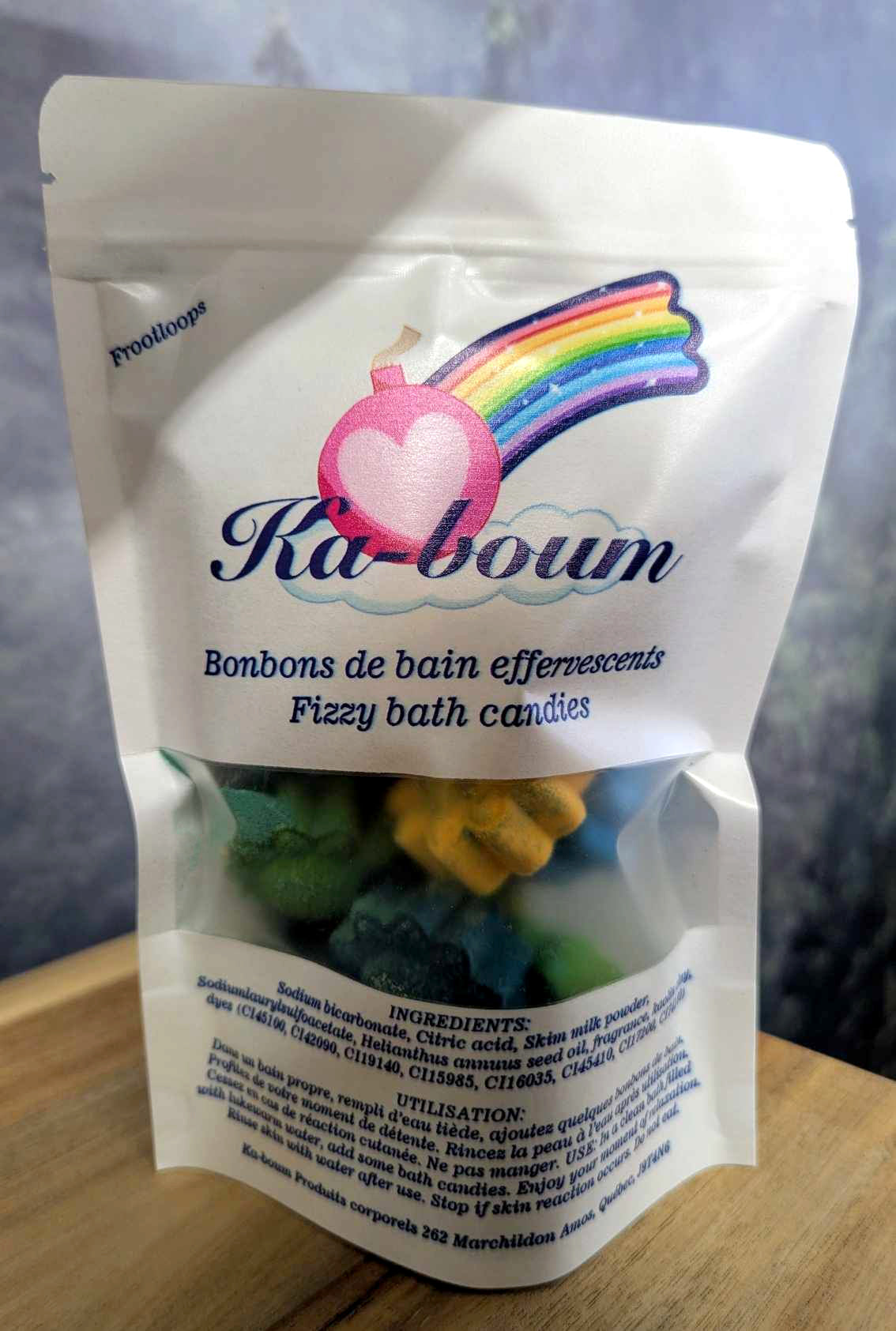 Cubes de bain (fleurs) effervescents - Frootloops - 350g