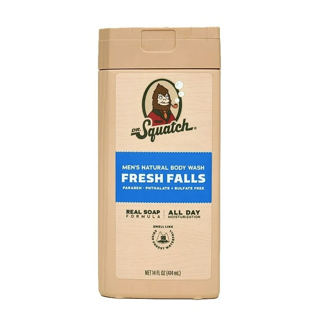 Gel douche naturel pour hommes - Fresh Falls - Dr. Squatch - 14 oz.