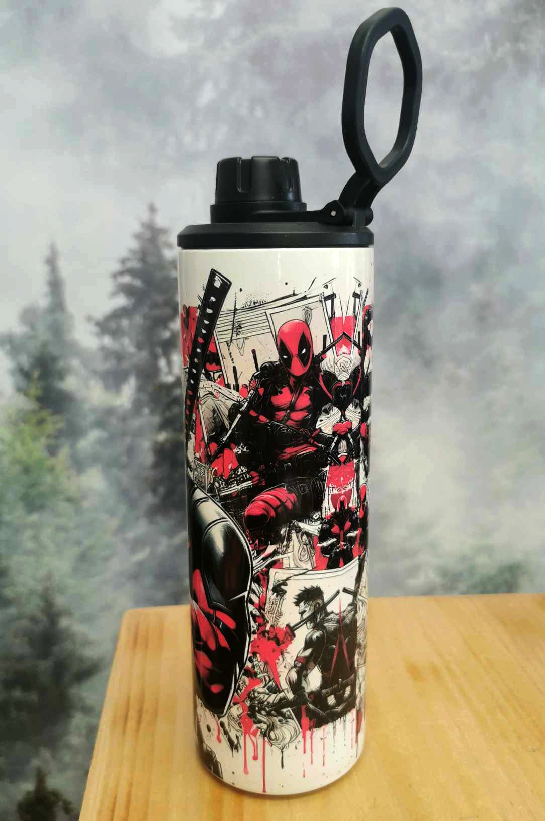 Gourde isotherme sport 20 oz. - Deadpool Super-Héros