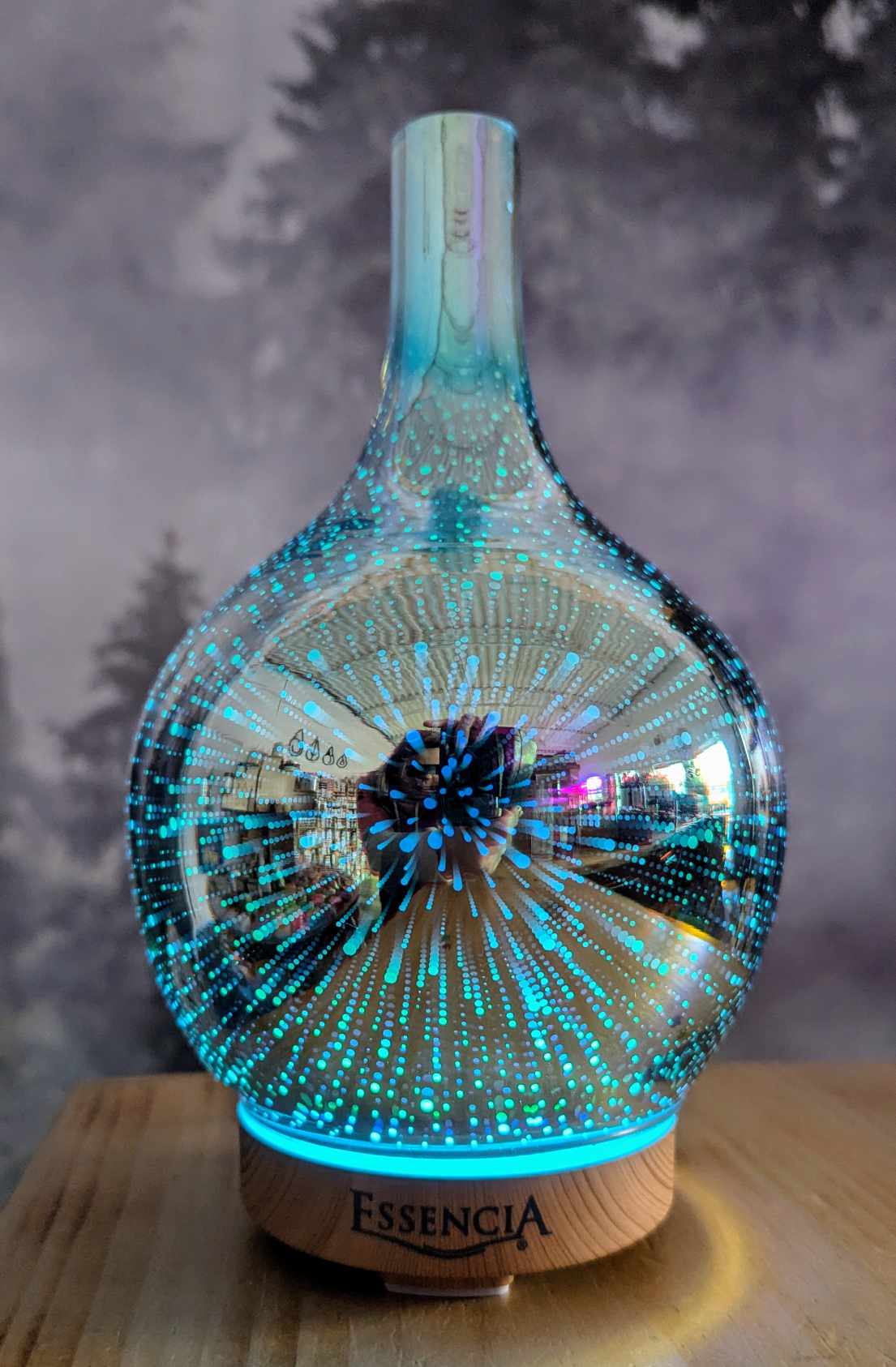 Diffuseur d'aromathérapie - Effet 3D en verre - Essencia