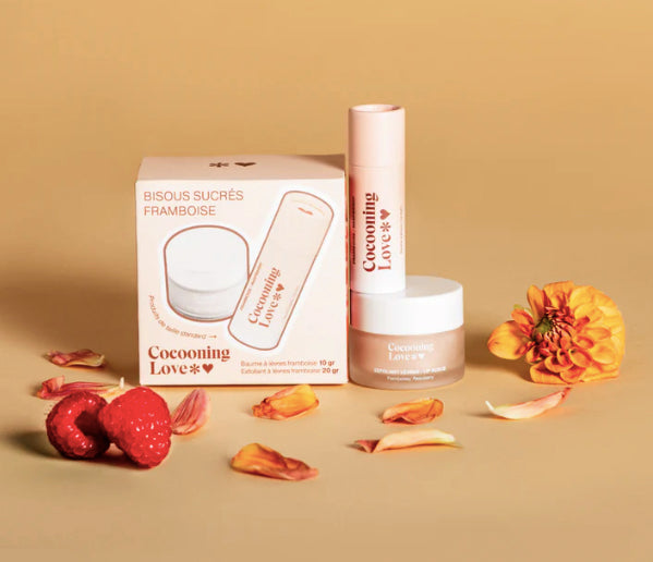 Duo Lèvres Framboise (Baume à lèvres + Exfoliant lèvres) - Cocooning LOve