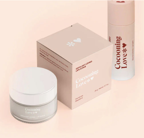 Duo Lèvres Framboise (Baume à lèvres + Exfoliant lèvres) - Cocooning LOve
