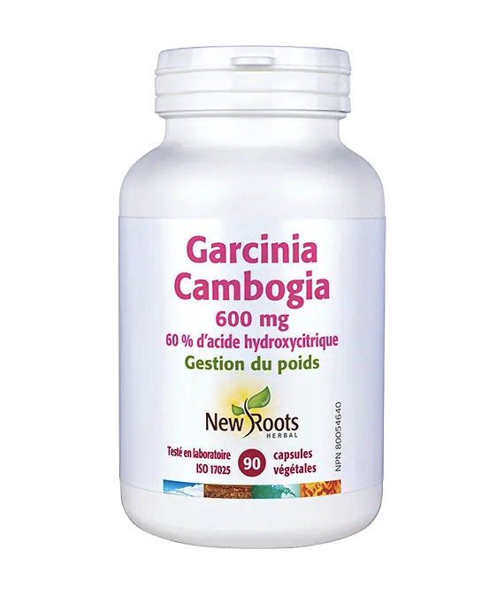 Garcinia Cambogia 600mg - Gestion du poids - New Roots - 90 Capsules