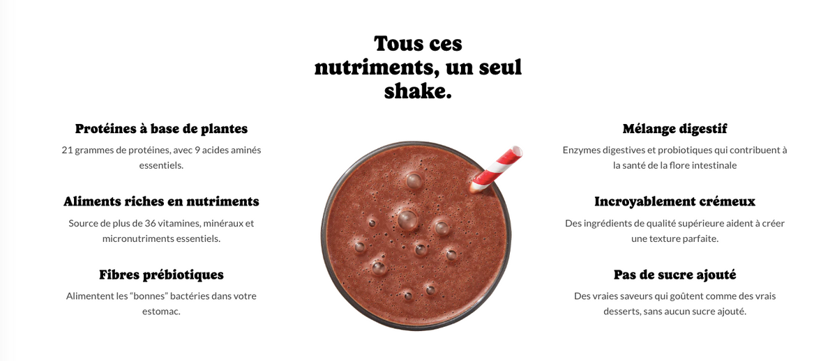Protéines végétales - Boisson tout-en-un - Fudge au chocolat- Good Protein - 2 formats