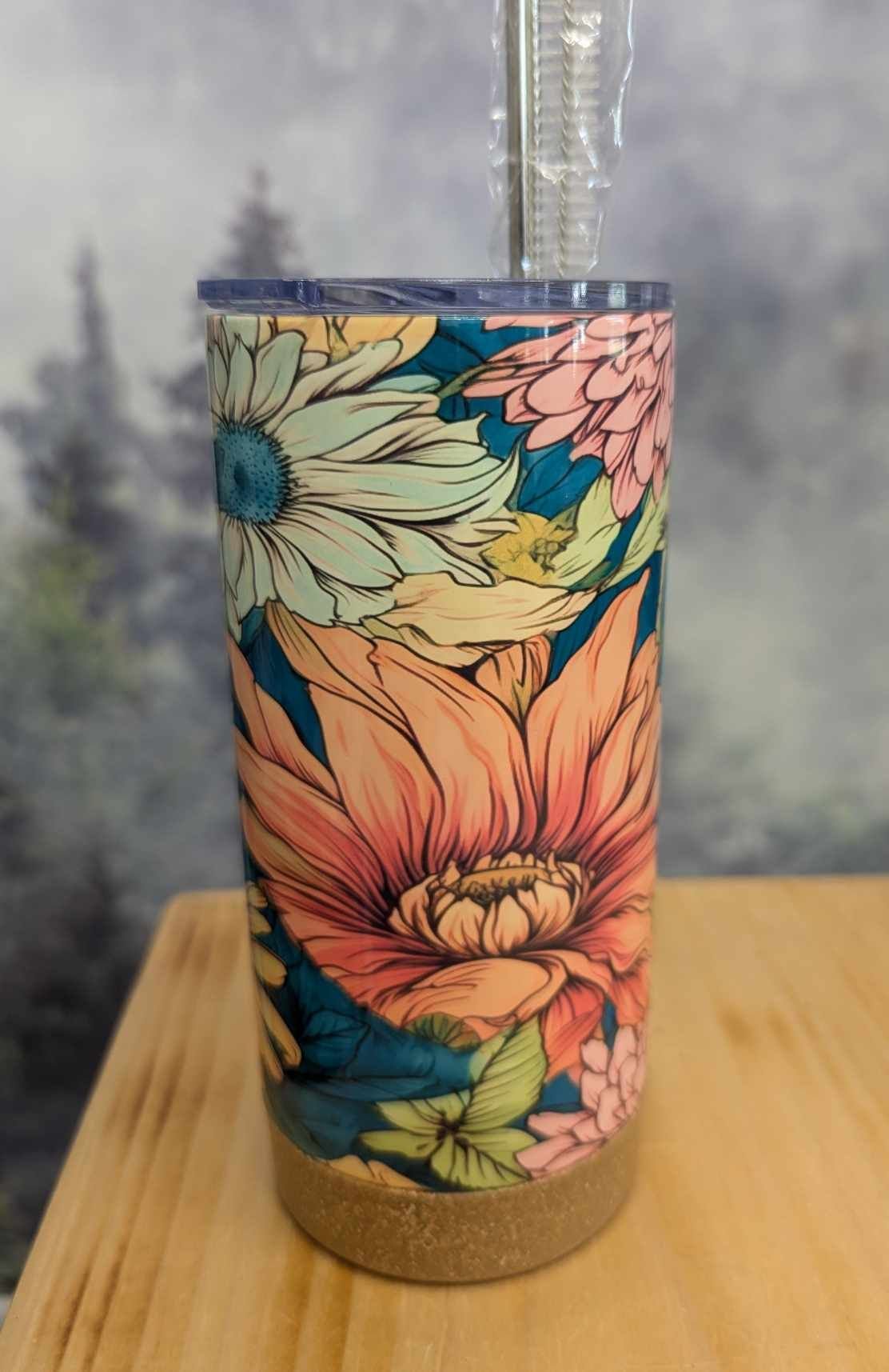 Gourde isotherme 16 Oz. - Fleurs