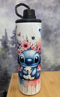 Gourde isotherme sport 20 0z - Bébé Stitch (vient avec deux couvercles)