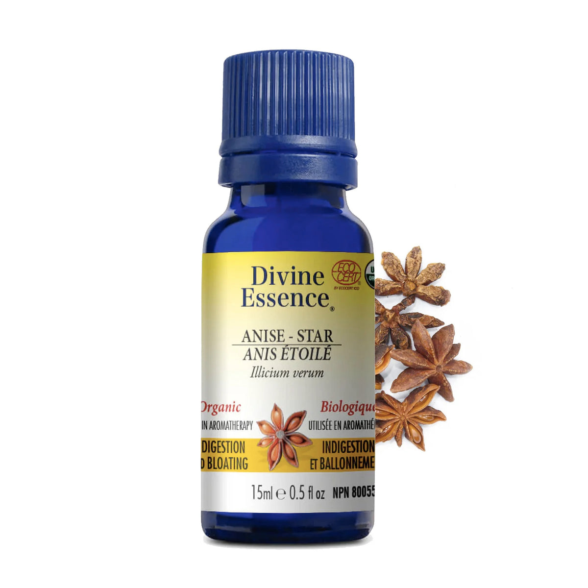 Huile essentielle - Anis Étoilé biologique - Divine Essence - 15ml