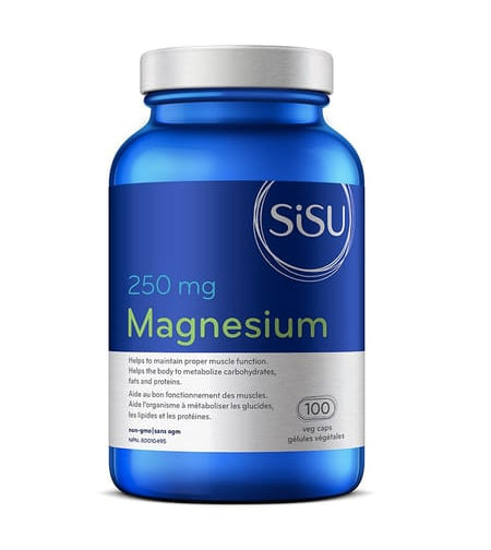 Magnésium 250mg - Sisu - 100 capsules
