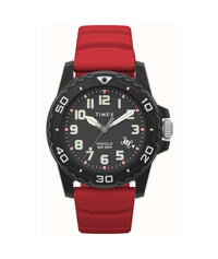 Montre sport pour hommes bracelet rouge Timex Indiglo TW5M61000