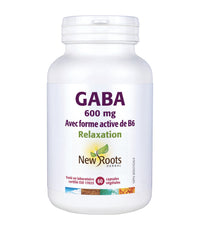 Gaba 600mg avec vitamine B6 - New Roots - 2 formats: 60 ou 150 capsules