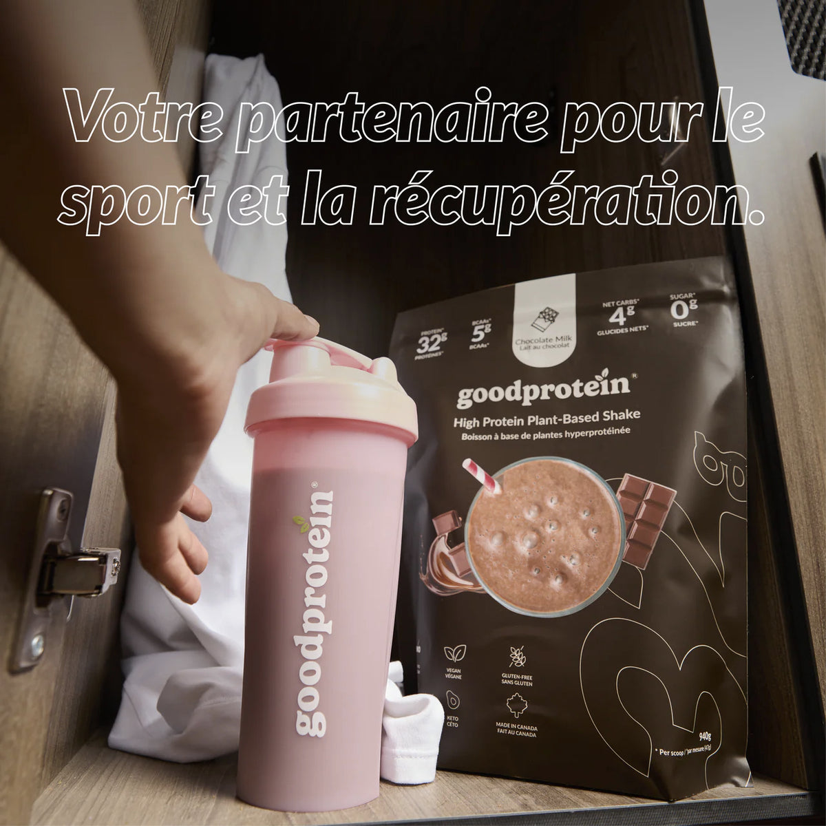 Boisson hyperprotéinée 32g - Lait au chocolat - Good Protein - 2 formats (470- 940g)
