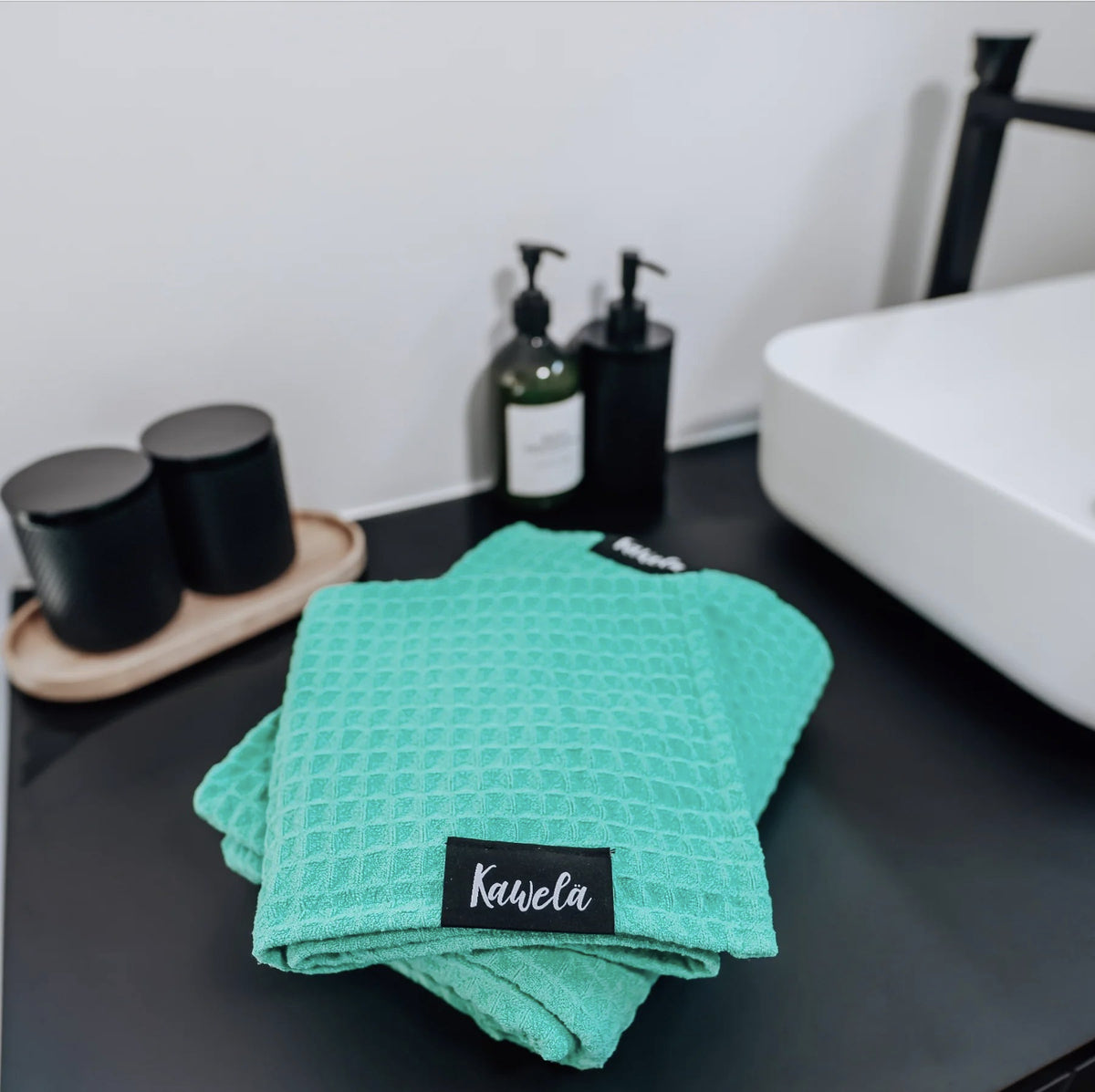 Serviette de bain Kawelä - Kit complet - Turks and Caicos (ARTICLE DISPONIBLE SUR COMMANDE)