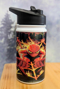Gourde isotherme sport anti-fuite 12 oz. - Homme araignée