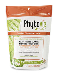 Tisane Matin Cuisse & Jambes - Varices et lourdeur des jambes - Phytovie - 25 sachets