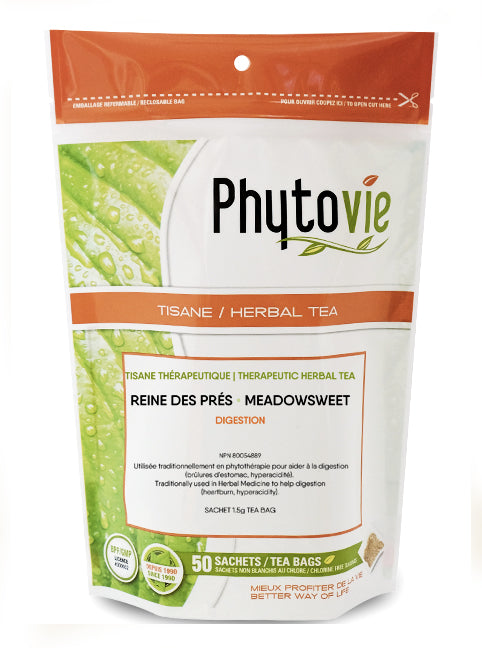 Tisane Reine des prés - Digestion (brûlures d'estomac, hyperacidité) - Phytovie
