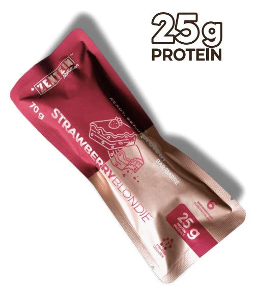 Barres protéinées (25g) - Strawberry blondie - fraise - Zentein Nutrition